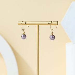 Élégance - 18K Vintage Flawless Pearl Drop Earrings