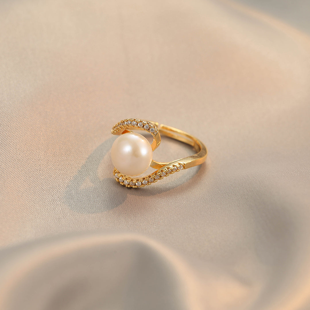 Baroque Pearl Ring – SHOPFUSIO