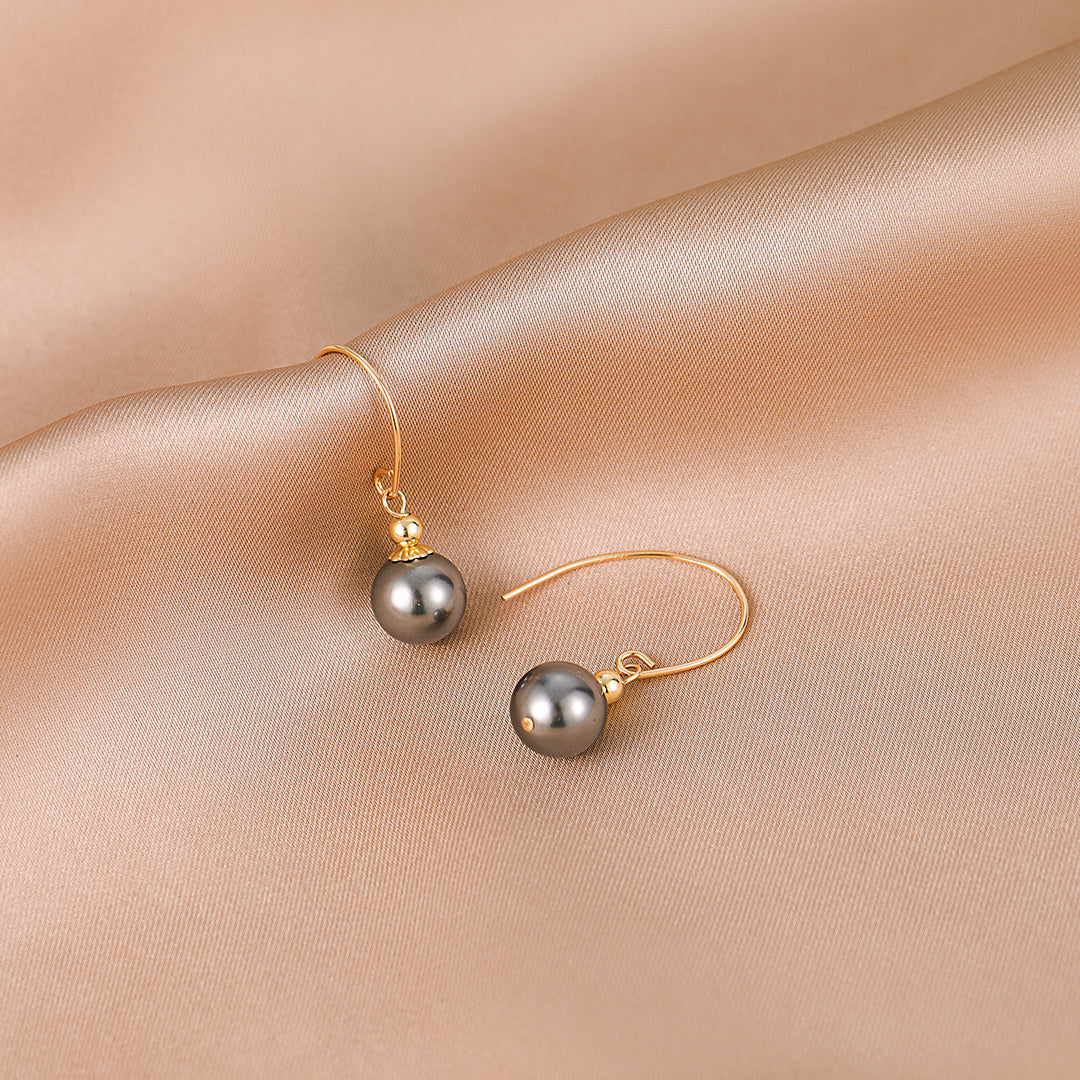 Élégance - 18K Vintage Flawless Pearl Drop Earrings