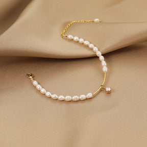 Stella - 18K Star Gemstone Natural Pearl Bracelet