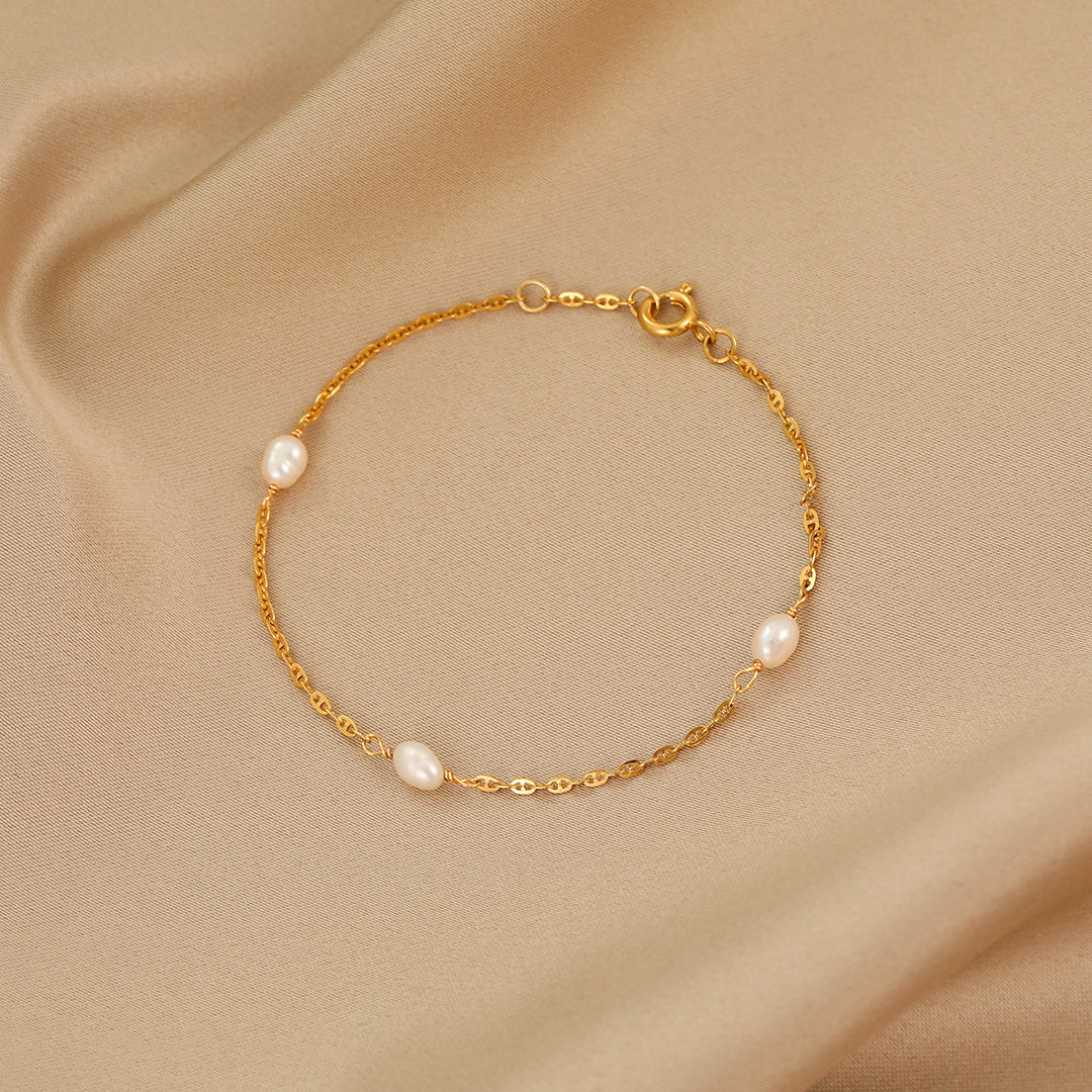 Helen - 18K Exquisite Natural Pearls Bracelet