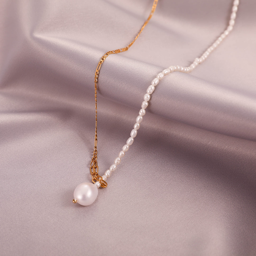 Agnès - 18K Lavish Natural Pearls Pendant Necklace