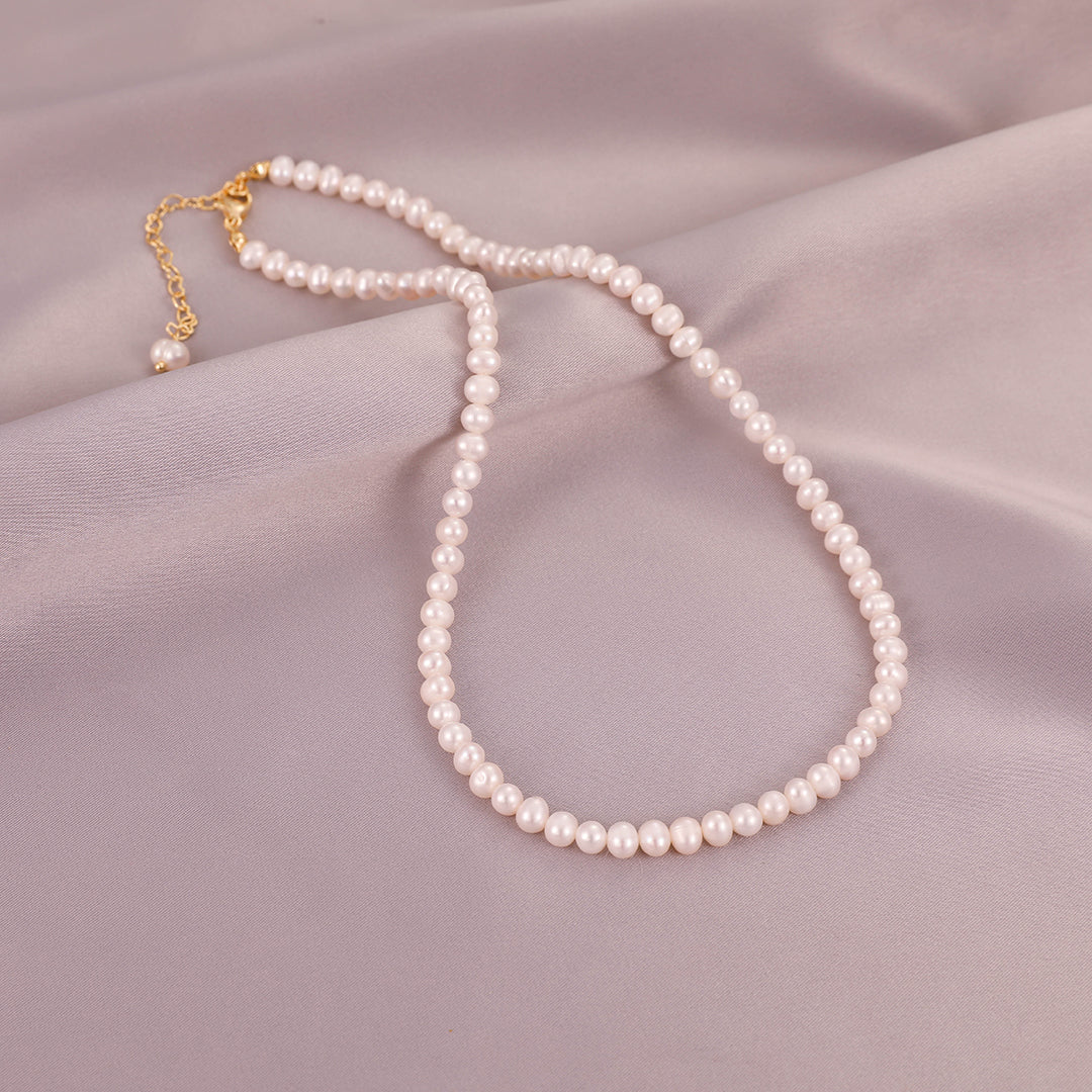 Isabelle - 18K Classic Natural Pearls Necklace