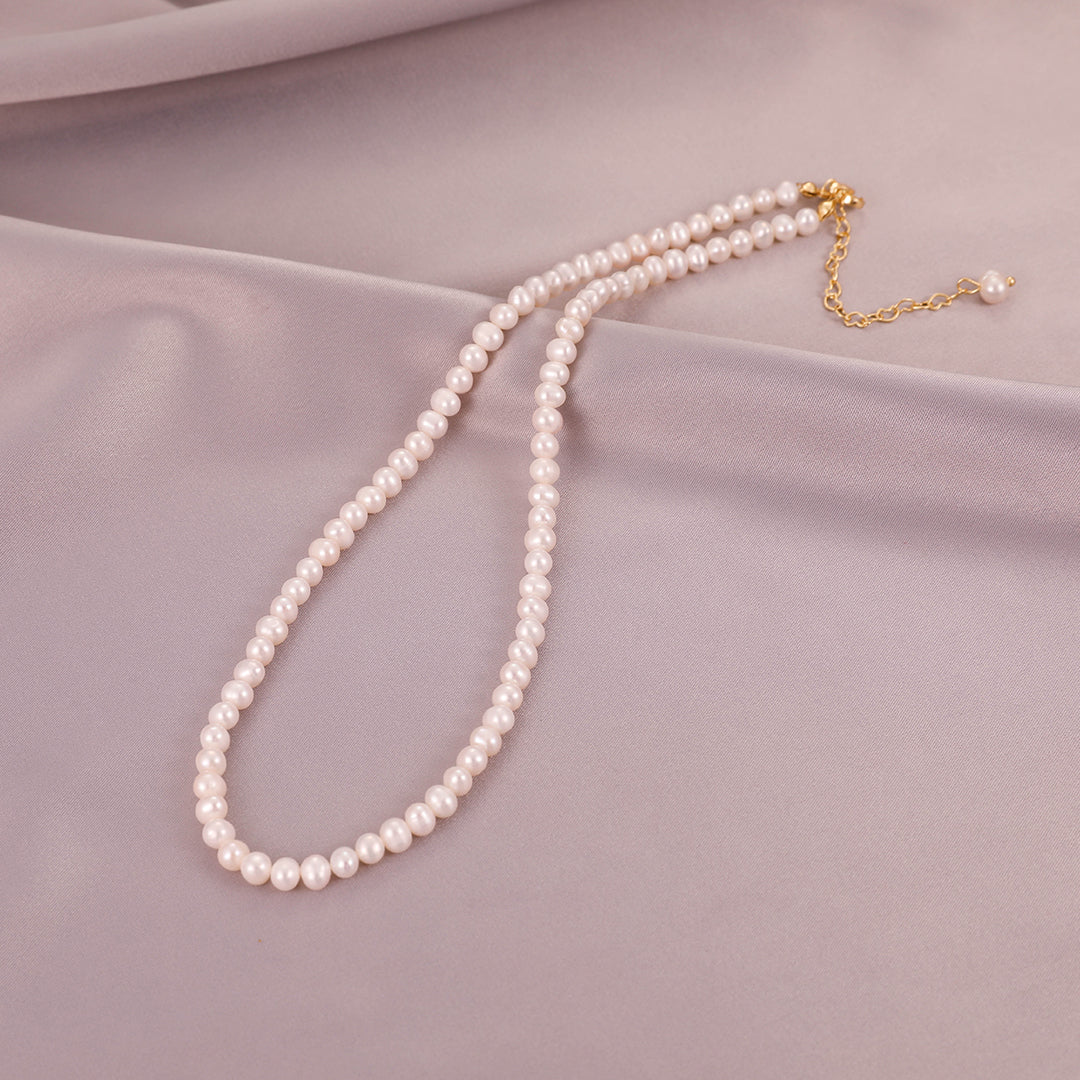 Isabelle - 18K Classic Natural Pearls Necklace