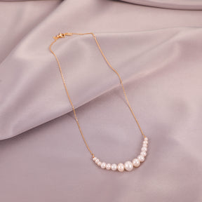 Alida - 18K Elegant & Lavish Natural Pearls Necklace