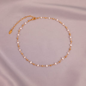 Lois - 18K Elegant Dainty Natural Pearls Necklace