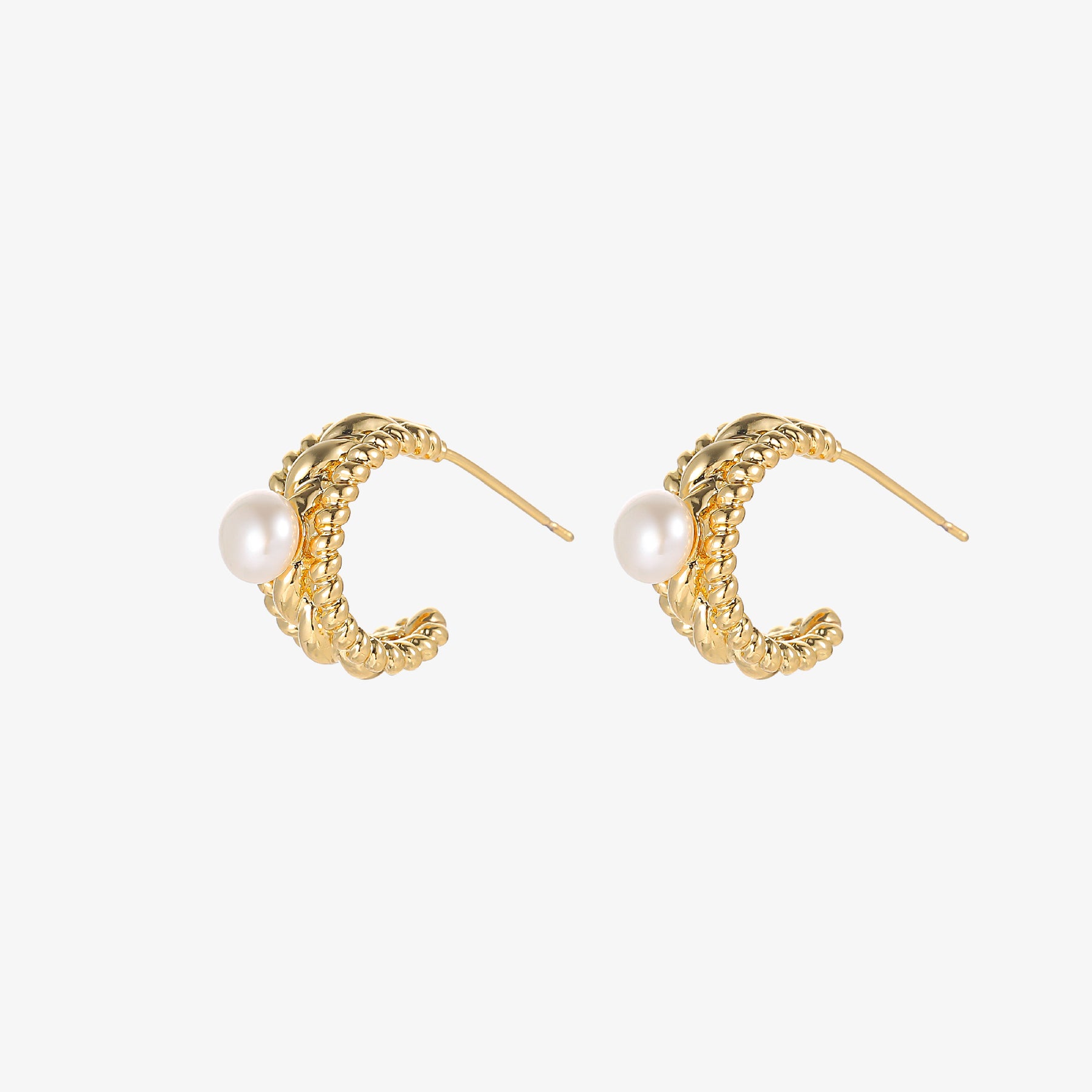 Julia - 18K Vintage Natural Pearl Ear Cuffs