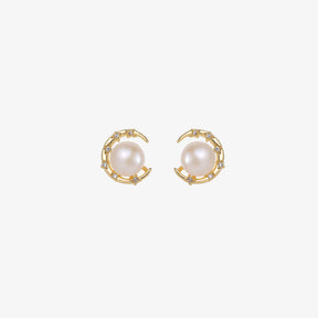 Phoebe - 18K Elegant Natural Pearl Stud Earrings