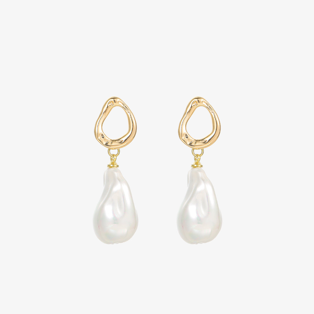 Margaux - 18K Lavish Baroque Pearl Drop Earrings