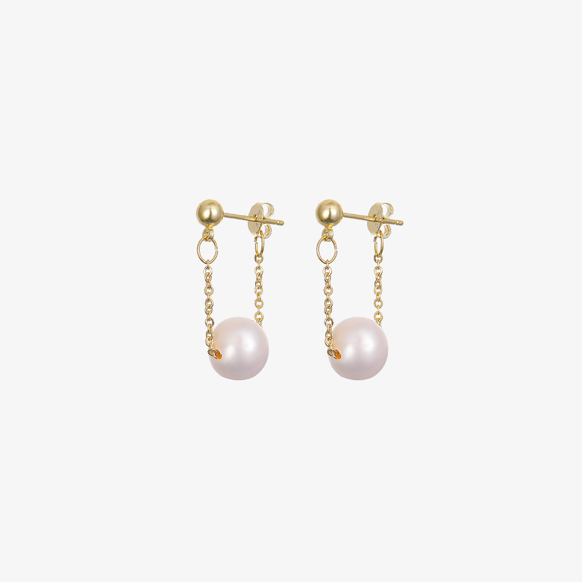 Summer - 18K Delicate & Timeless Natural Pearl Drop Earrings