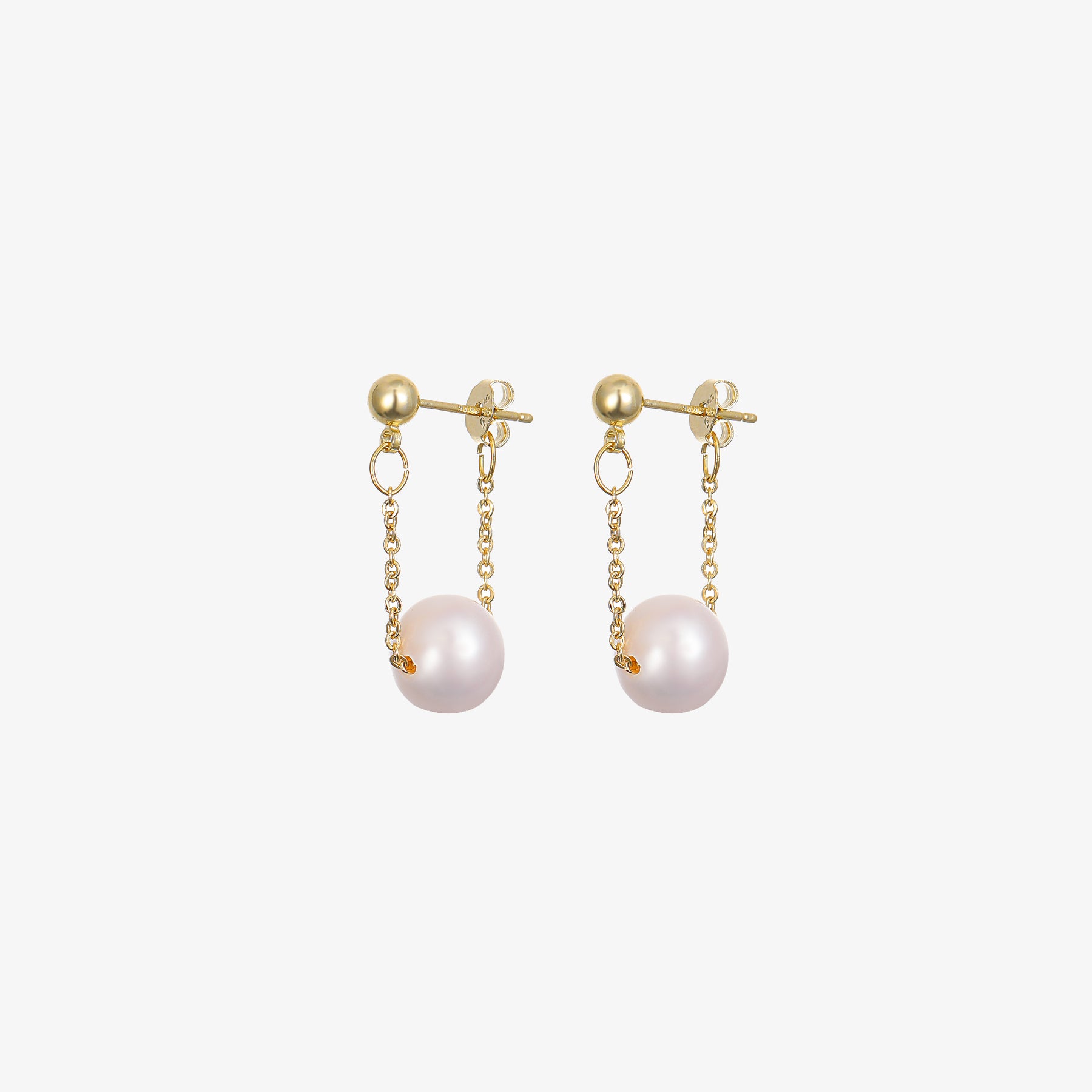 Summer - 18K Delicate & Timeless Natural Pearl Drop Earrings