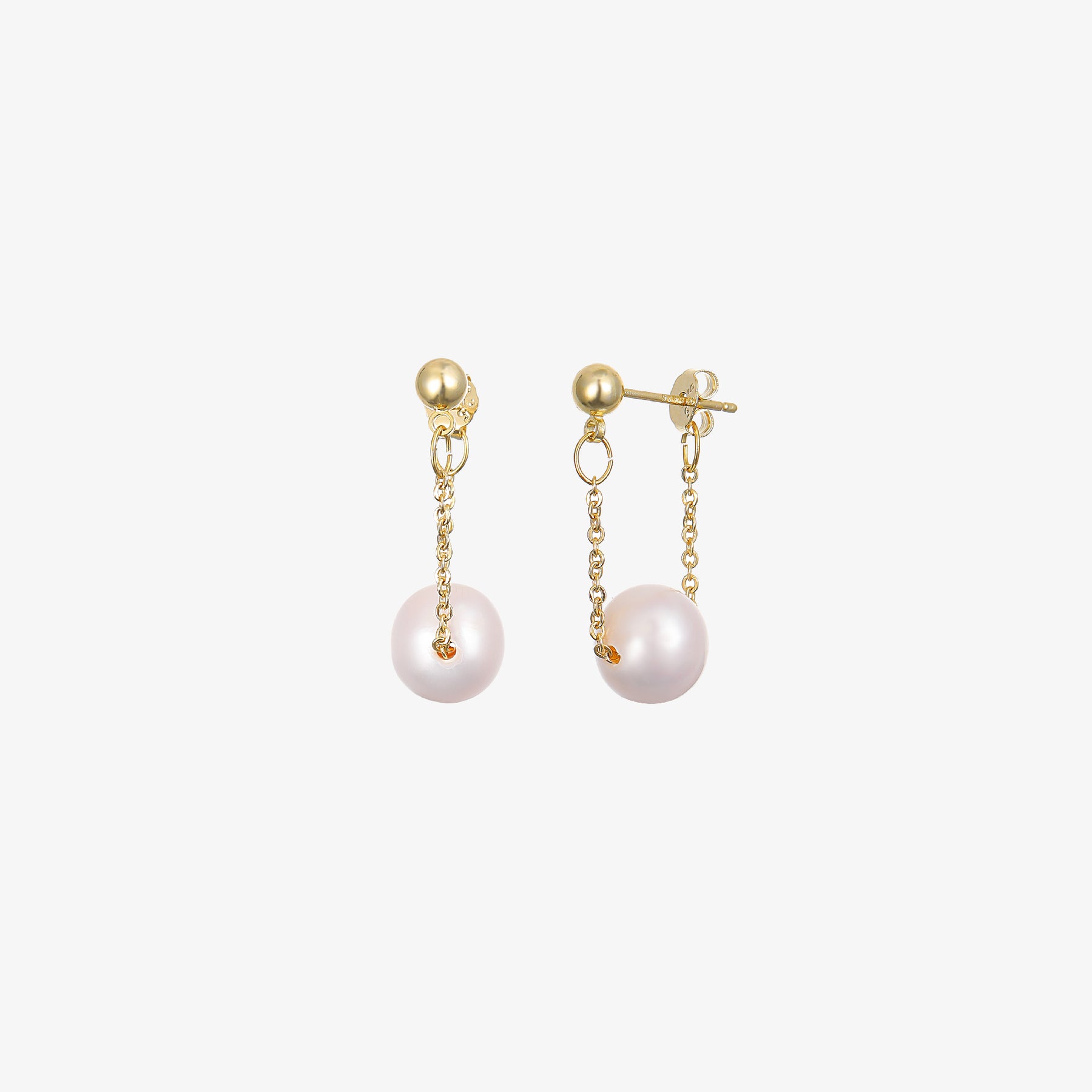 Summer - 18K Delicate & Timeless Natural Pearl Drop Earrings