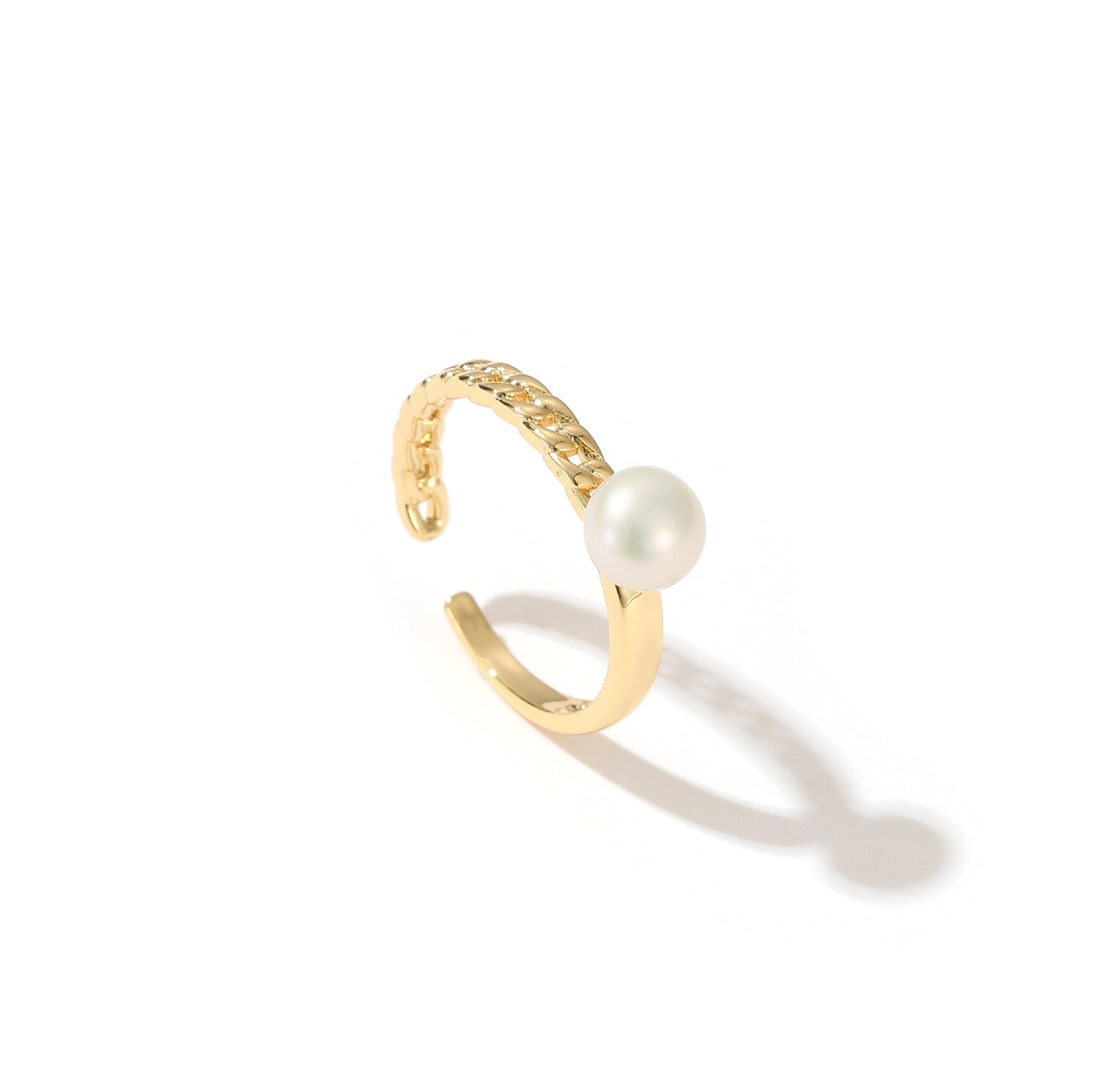 Karisa - 18K Modern Natural Pearl Ring