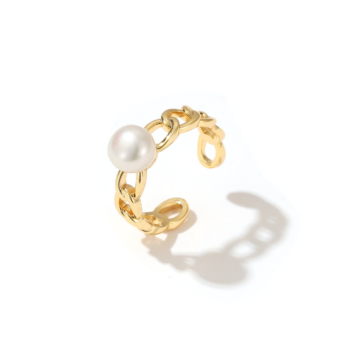 Anita - 18K Modern Natural Pearl Ring