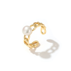 Anita - 18K Modern Natural Pearl Ring