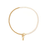 London - 18K Funky Chain Natural Pearls Necklace