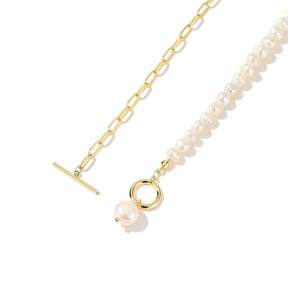 Bethany - 14K Modern Natural Pearl Necklace