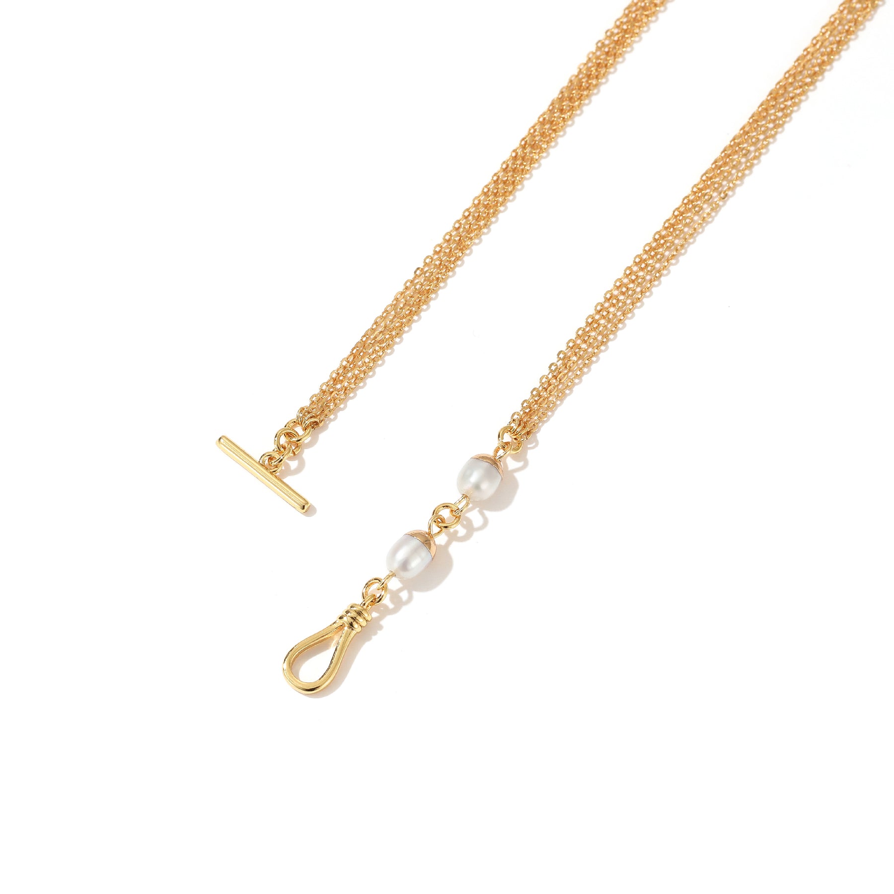 Cassandra - 18K Exquisite Double-layered Natural Pearl Necklace