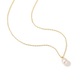 Catherine - Classic Single Natural Pearl Pendant Necklace