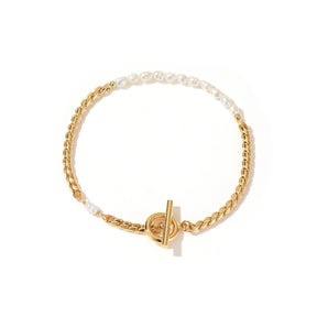 Emma - 18K Classy Natural Pearls Beaded Bracelet