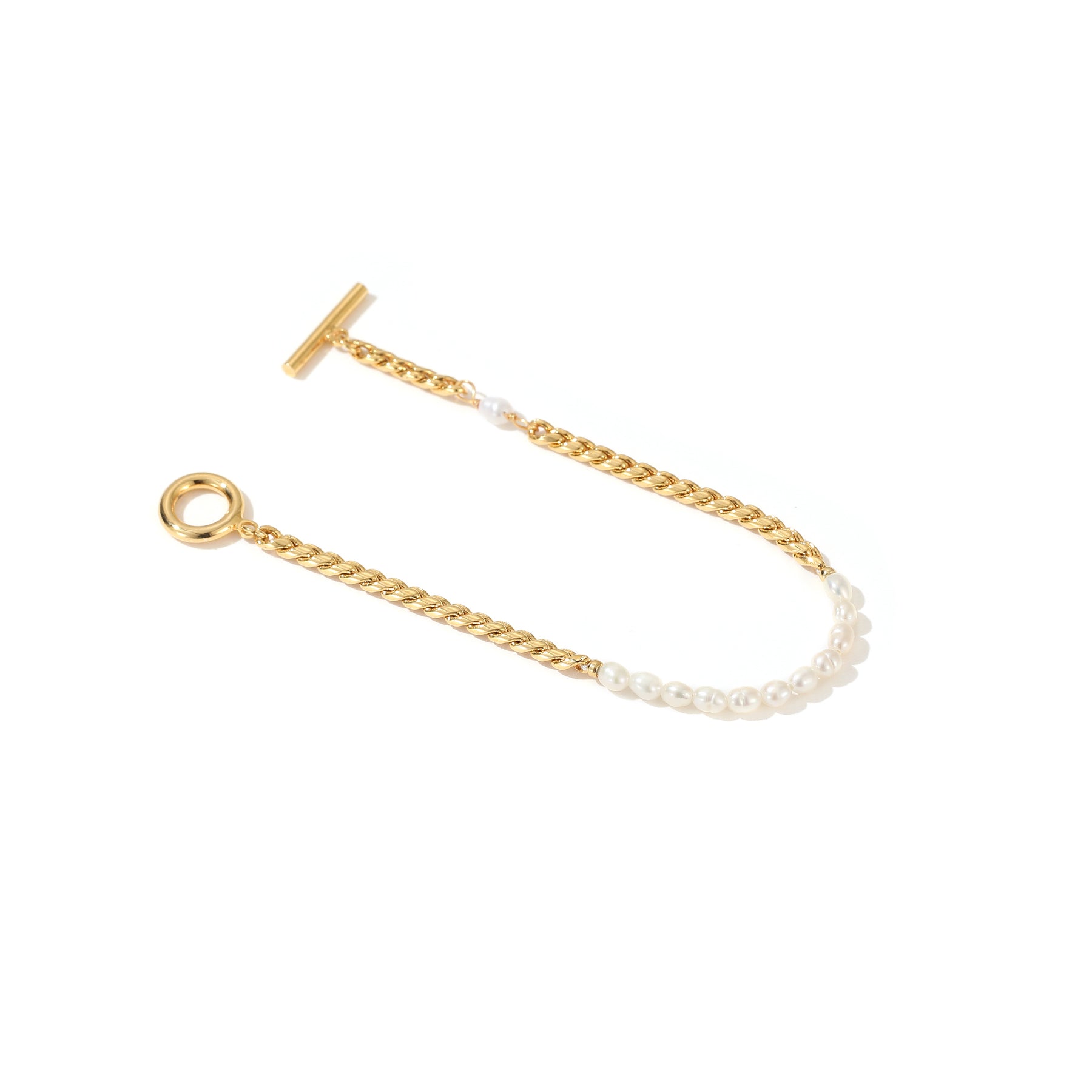 Emma - 18K Classy Natural Pearls Beaded Bracelet