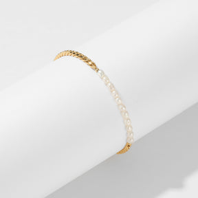 Emma - 18K Classy Natural Pearls Beaded Bracelet