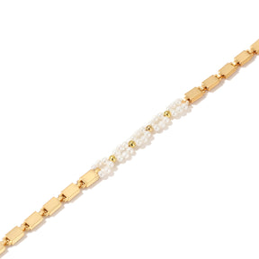 Nora - 18K Modern Chic Weaved Flawless Pearl Necklace