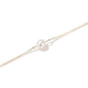 Ashley - 14K Classic Single Natural Pearl Drop Bracelet