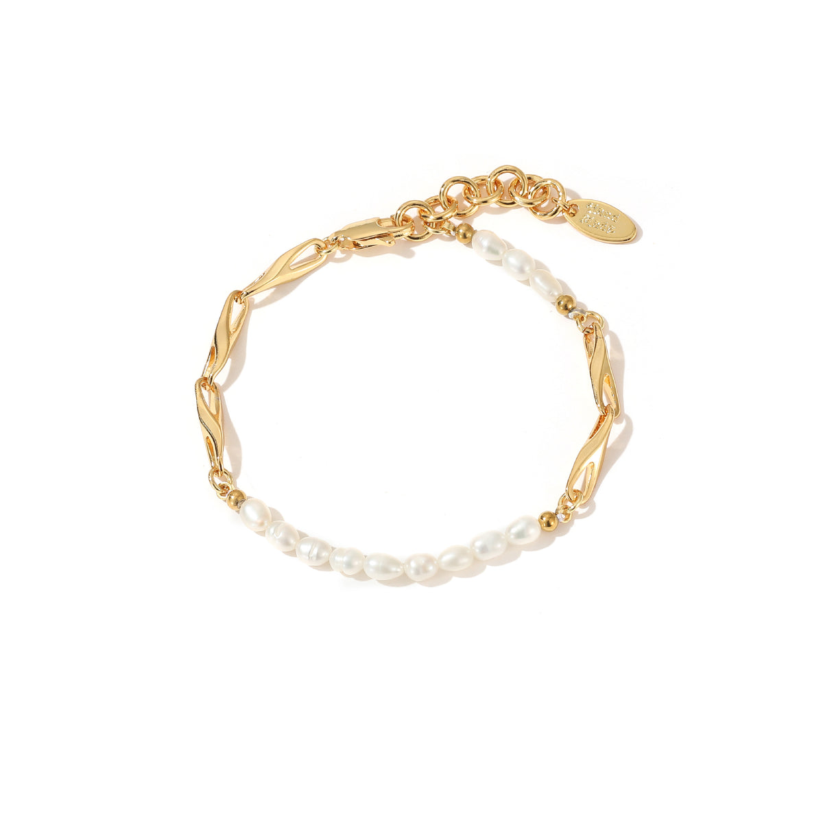 Sophia - Pulsera Elegante de Perlas Naturales de 18K