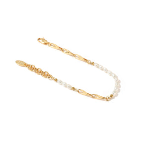 Sophia - Pulsera Elegante de Perlas Naturales de 18K