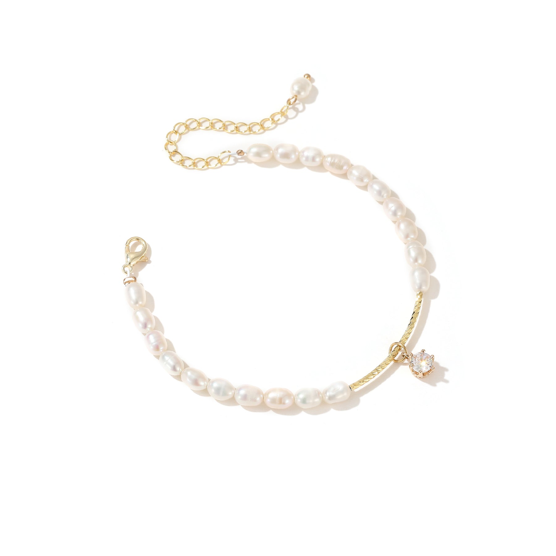 Stella - 18K Star Gemstone Natural Pearl Bracelet