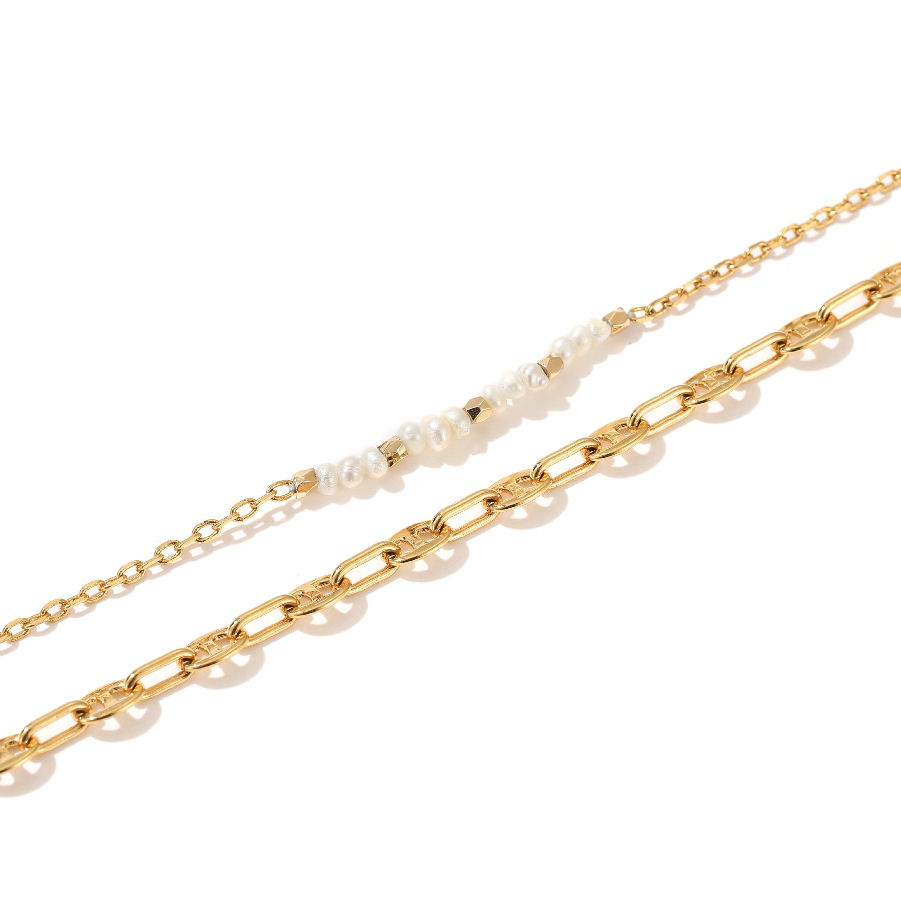 Elsie - 18K Exquisite Natural Pearls Bracelet Set