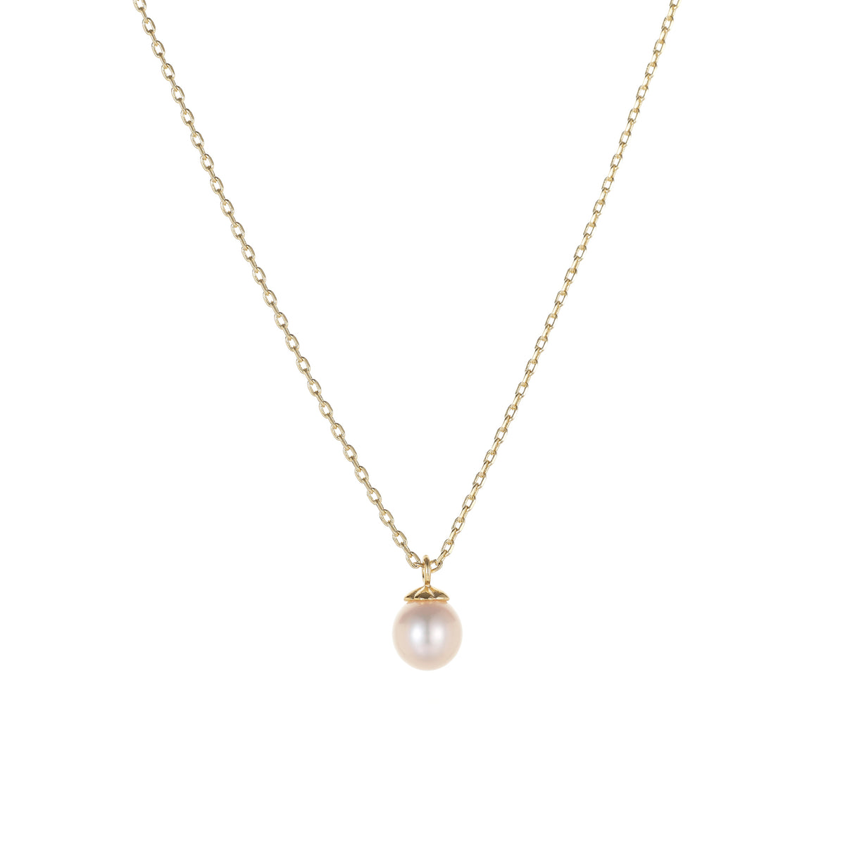 Catherine - Classic Single Natural Pearl Pendant Necklace