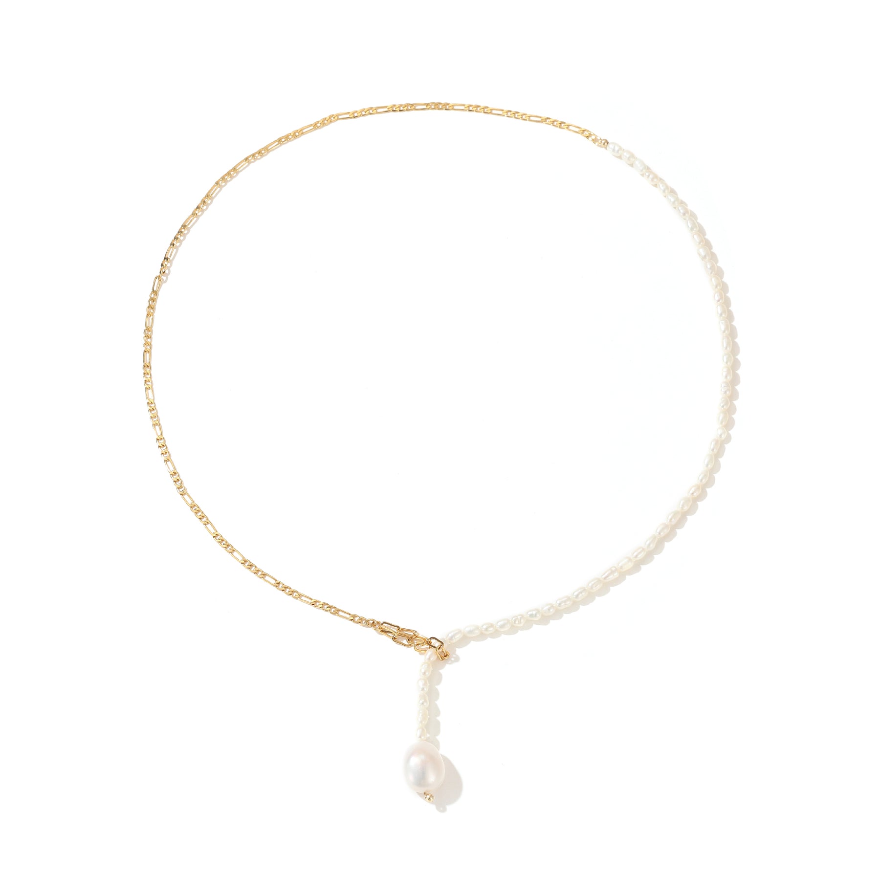 Agnès - 18K Lavish Natural Pearls Pendant Necklace