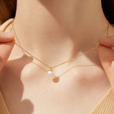 Catherine - Classic Single Natural Pearl Pendant Necklace