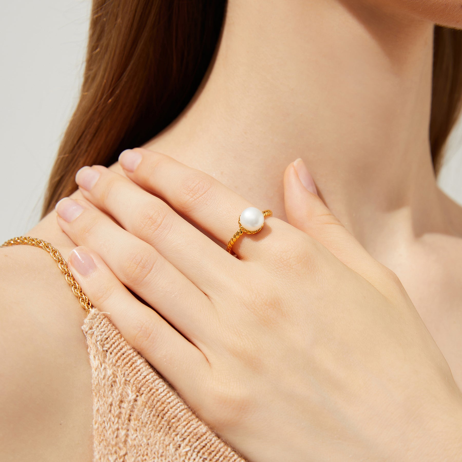 Cara - 18K Fancy Natural Pearl Ring